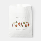 ELEGANT KRAFT RED GREEN STAR CHIRSTMAS ORNAMENS BEDANKZAKJE (Voorkant)