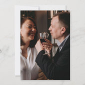 Elegant Kraft Texture Foto Vow Renewal Save The Date (Achterkant)