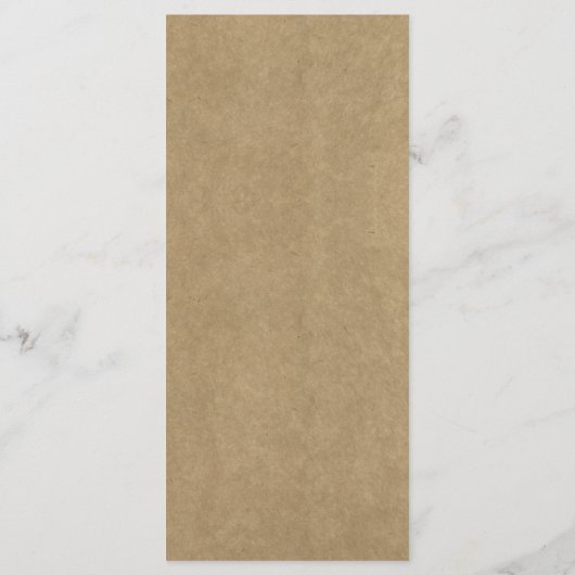 Elegant Kraft Wedding Menu Sjablonen (Achterkant)