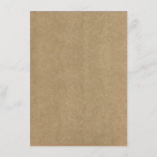 Elegant Kraft Wedding Menu Sjablonen (Achterkant)