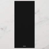 Elegant Krans Monogram Trouwmenu Kaart (Achterkant)