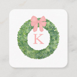 Elegant krans roze boog Baby shower boek voor Baby Informatiekaartje