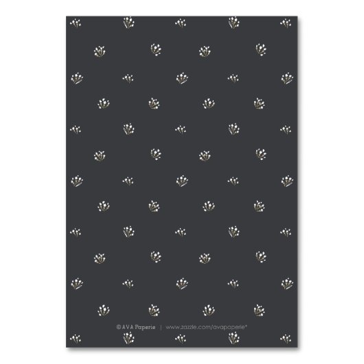 Elegant krijtbord rustiek trouwtafel nummer kaart (Achterkant)