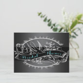 Elegant  krijtbord Vrijgezellenfeest Kaart (Staand voorkant)