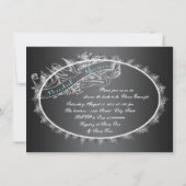 Elegant  krijtbord Vrijgezellenfeest Kaart (Achterkant)