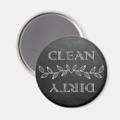 Elegant krijtbord Vuile Schone Vaatwasser Magnet (Voorkant / Achterkant)