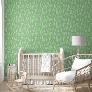 Elegant  Kruiden Tuin Sage Groen Behang