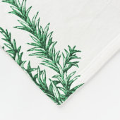 Elegant Kruiden Tuin Sage Groen Toile Fleece Deken (Hoek)