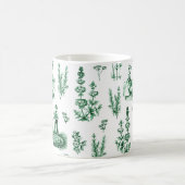 Elegant  Kruiden Tuin Sage Groen Toile Koffiemok (Center)