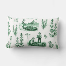 Elegant  Kruiden Tuin Sage Groen Toile