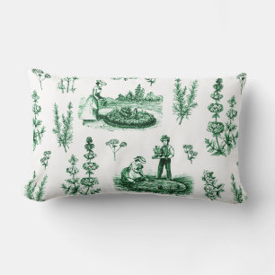 Elegant  Kruiden Tuin Sage Groen Toile Kussen