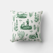 Elegant  Kruiden Tuin Sage Groen Toile