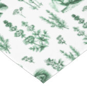 Elegant  Kruiden Tuin Sage Groen Toile Tafelkleed (Gekanteld)
