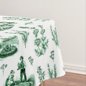 Elegant  Kruiden Tuin Sage Groen Toile Tafelkleed (Voorbeeld)