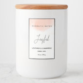 Elegant kruidenbadlabel voedselcontainer etiket (Voorkant)