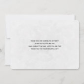 Elegant kruis met roze bloemen bedankkaart (Achterkant)