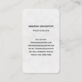 Elegant kruis met roze bloemen visitekaartje (Achterkant)