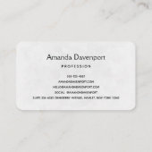 Elegant kruis met roze bloemen visitekaartje (Achterkant)