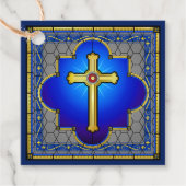 Elegant kruis - Zie achterkant - Bedankjes Labels (Voorkant)