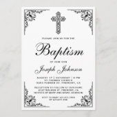 Elegant   Kruisdoop Kaart (Voorkant)