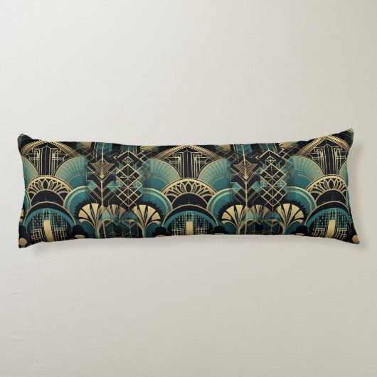 elegant kunstdecopatroon lichaamskussen (Achterkant)