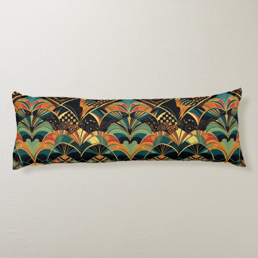 elegant kunstdecopatroon lichaamskussen (Achterkant)