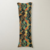 elegant kunstdecopatroon lichaamskussen (Voorkant Verticaal)