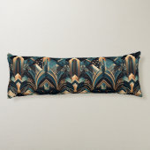 elegant kunstdecopatroon lichaamskussen (Achterkant)