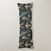 elegant kunstdecopatroon lichaamskussen (Achterkant (Verticaal))