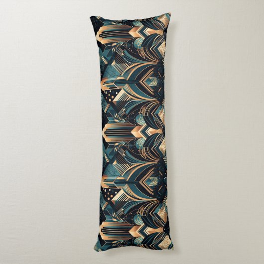 elegant kunstdecopatroon lichaamskussen (Achterkant (Verticaal))