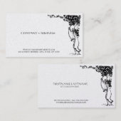 Elegant  kunstmatig mooi Visitekaartje lekt uit (Voorkant / Achterkant)