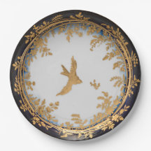 Elegant  kunstwerk Gold Bird Swallow