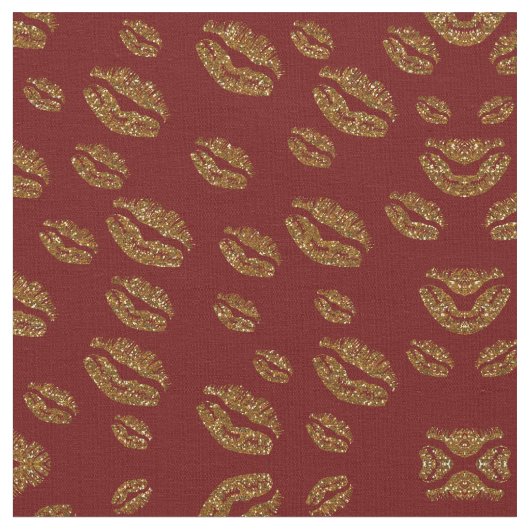 Elegant kussen lippen print stof (Close Up)