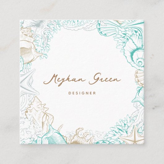 elegant kustriviertje luxe visitekaartje (Voorkant)