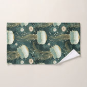 Elegant kwallenpatroon - aangepaste naam bad handdoek (Handdoek)