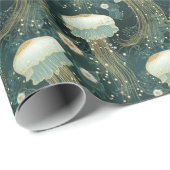 Elegant kwallenpatroon - aangepaste naam cadeaupapier (Rol Hoek)