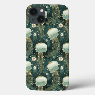 Elegant kwallenpatroon - aangepaste naam Case-Mate iPhone case