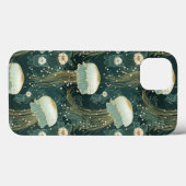 Elegant kwallenpatroon - aangepaste naam Case-Mate iPhone case (Achterkant (horizontaal))