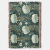 Elegant kwallenpatroon - aangepaste naam deken (Voorkant Verticaal)