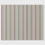 Elegant Kwanzaa Colors Striped Cadeaupapier (Vlak)