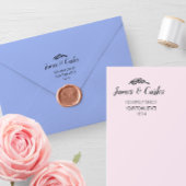 Elegant laat achternaam retouradres rubberstempel