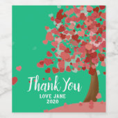 Elegant laat eco-modern dankzij cadeau wijn etiket (Enkel label)