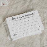 Elegant laat ons een Berichten Advies Kaarten<br><div class="desc">Deze mooie bruiloft "laat ons een bericht achter",  een advieskaart,  zal een perfecte aanvulling zijn op de gastenboektafel. Jullie zullen alle gasten hebben die praten over hun beste advies voor de pasgetrouwden. Een deel van het collectie van Alejandra.</div>