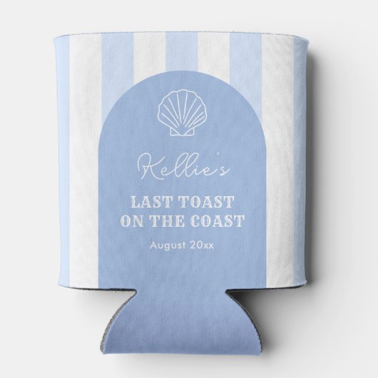 Elegant Laatste Toast Bachelorette Party Favor Blikjeskoeler (Achterkant)