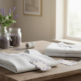 Elegant Label met lavendelthema met QR-code Cadeaulabel