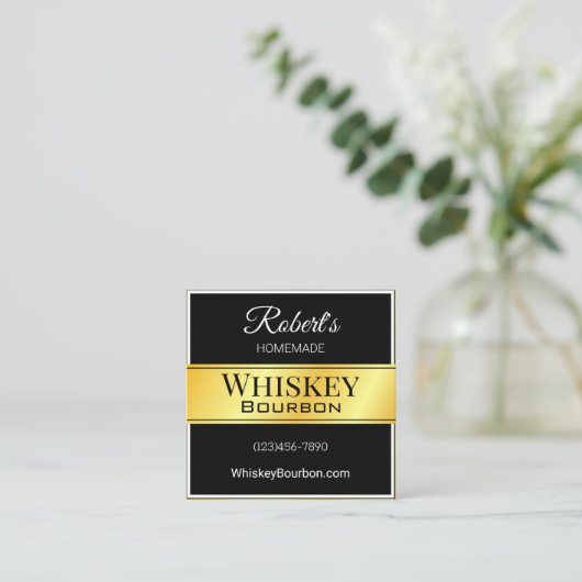 Elegant label op maat (Staand voorkant)