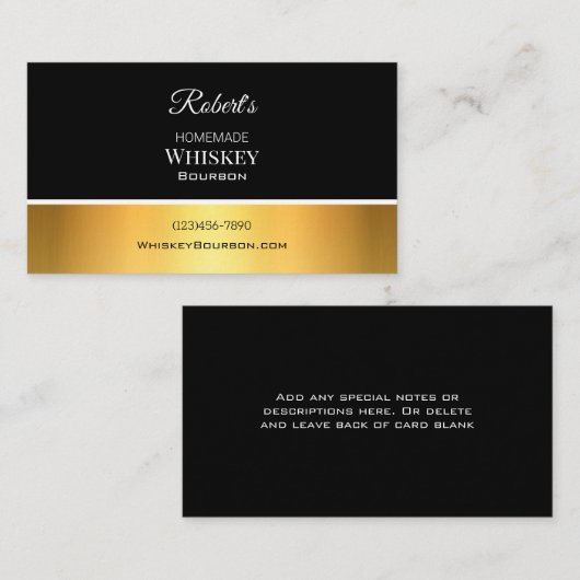 Elegant label op maat (Voorkant / Achterkant)