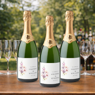 Elegant label voor mousserende wijn sparkling wijnetiket