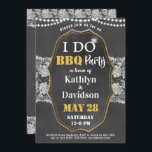 Elegant Lace Chalkboard I DO Verloving Invitation Feestdagenkaart<br><div class="desc">Elegant Lace Chalkboard " I DO" Verloving BBQ Party Invitation Kaart. Viel je speciale evenement met deze mooie uitnodigingskaart. Alle teksten zijn vooraf geregeld zodat u zich gemakkelijk en snel kunt personaliseren met uw eigen details.</div>