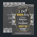 Elegant Lace Chalkboard I DO Verloving Invitation Feestdagenkaart<br><div class="desc">Elegant Lace Chalkboard " I DO" Verloving BBQ Party Invitation Kaart. Viel je speciale evenement met deze mooie uitnodigingskaart. Alle teksten zijn vooraf geregeld zodat u zich gemakkelijk en snel kunt personaliseren met uw eigen details.</div>